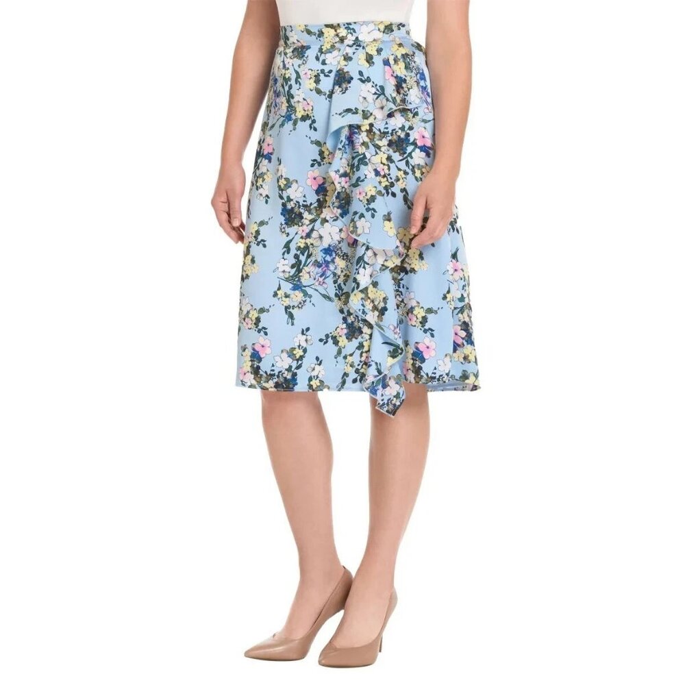 Ted Baker Women's Plus Size XXL Floral Ruffle Skirt NWT